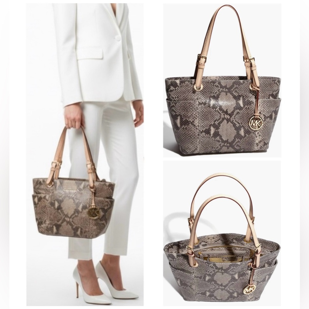 Michael Kors. 3 Piece: Jet Set Python Embossed To… - image 2